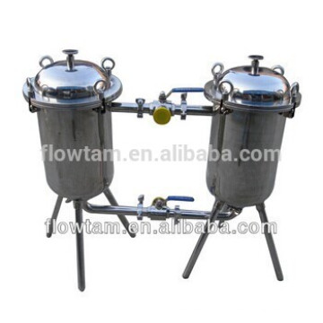 Excellent customed sanitary Stainless Steel Food Grade Double Barrel Filter